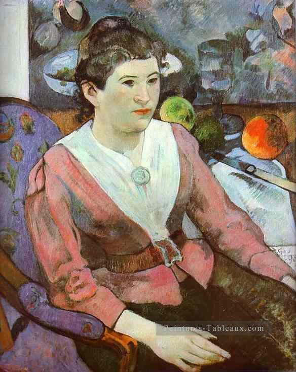 Portrait d’une femme avec Cézanne Nature morte postimpressionnisme Primitivisme Paul Gauguin Peintures à l'huile